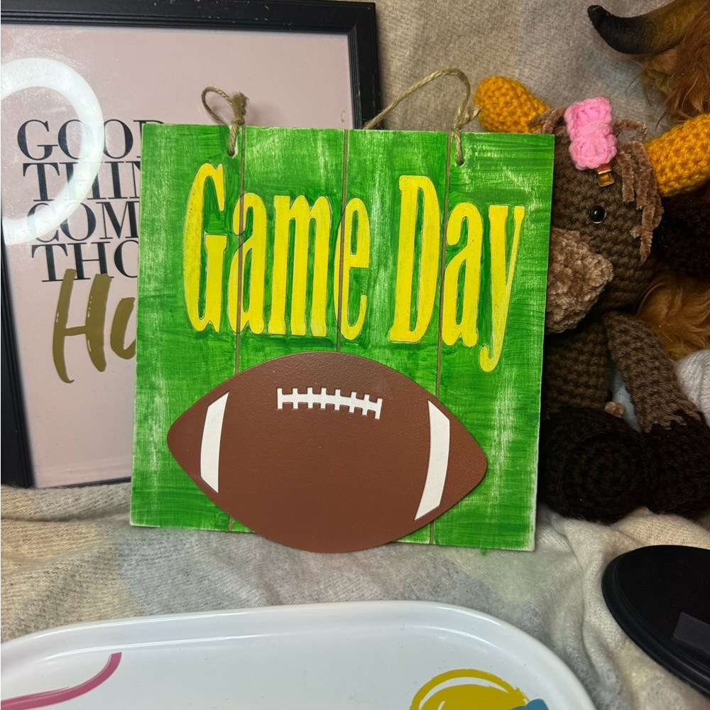 Hand Crafted Game Day Sign